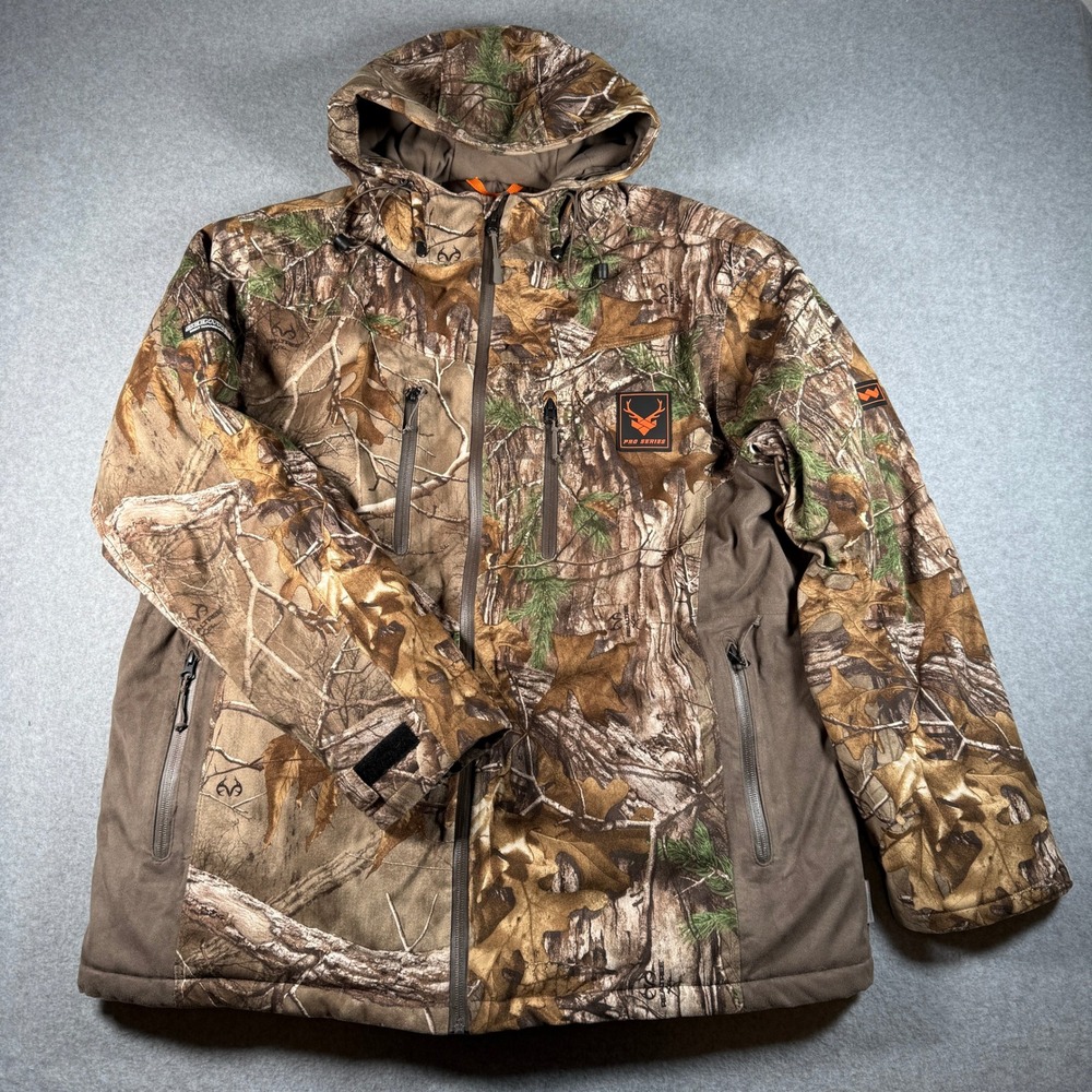 Walls Outdoor Goods Camo Insulated Hooded Jacket Men's Large Realtree